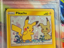 Pikachu SM162 Team Up Promo Holo Pokemon PSA 7 - Image 5