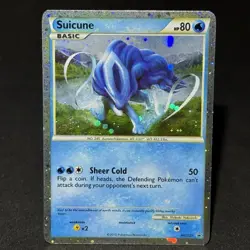 MAJOR HOLO BLEED Suicune HGSS21 Promo 2010 Pokemon HG & SS Set Cosmos Bubble NM - Image 3