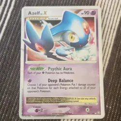 Azelf LV.X Ultra Rare Holo 140/146 Legends Awakened Pokemon Card 90HP - Image 1
