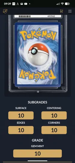 ACE 10 Pokemon Umbreon VMAX Alt Art 215/203 Evolving Skies PERFECT SUBGRADES - Image 2