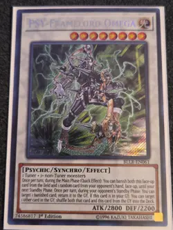 Yugioh! NM PSY-Framelord Omega - BLLR-EN061 - Secret Rare - 1st Edition - Image 1