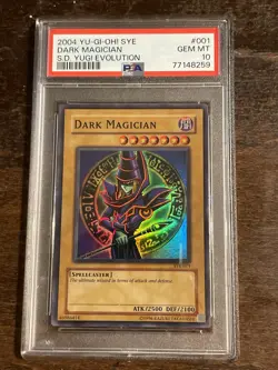 PSA 10 Gem MINT DARK MAGICIAN 2004 Yu-Gi-Oh! SYE 001 Yugi Evolution Deck Holo - Image 1