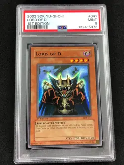 Yugioh 2002 Lord Of D. 1st SDK-041 PSA 9 Super Rare - Image 1