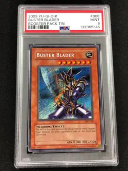 Yugioh 2003 Buster Blader BPT-008 PSA 9 Secret Rare - Image 1