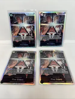 One Piece TCG Five Elders SR OP13-082 X4 Carrying On His Will Foil - Image 1