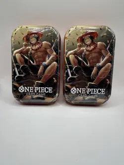 2x Bandai Namco One Piece Card Game Tin Pack Set Vol.2 Ace OP13 - Image 1