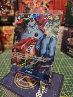 One Piece TCG OP07-045 Jinbe Super Rare Alt Art Foil English - Image 1