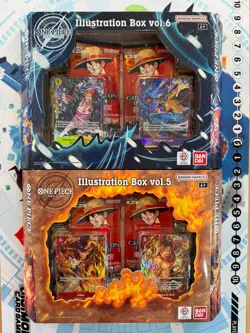 One Piece TCG Illustration Box Vol.5 and Vol.6 New Sealed Bundle Eng Version - Image 1