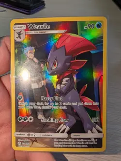 Weavile 238/236 Cosmic Eclipse Secret Rare Character Rare NM Pokemon Card - Image 1