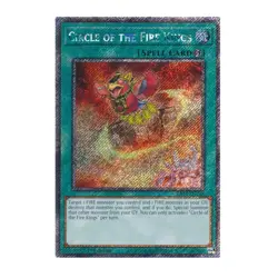 Yu-Gi-Oh! Circle of the Fire Kings (Platinum Secret Rare) - Quarter Century Stam - Image 1