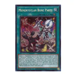 Yu-Gi-Oh! Mementotlan Bone Party (Secret Rare) - Quarter Century Stampede - Image 1