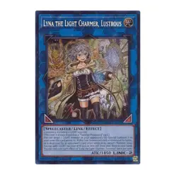 Yu-Gi-Oh! Lyna the Light Charmer, Lustrous (Secret Rare) - Quarter Century Stamp - Image 1