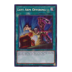 Yu-Gi-Oh! Left Arm Offering (Secret Rare) - Quarter Century Stampede - Image 1
