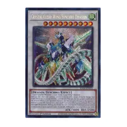 Yu-Gi-Oh! Crystal Clear Wing Synchro Dragon (Secret Rare) - Quarter Century Stam - Image 1