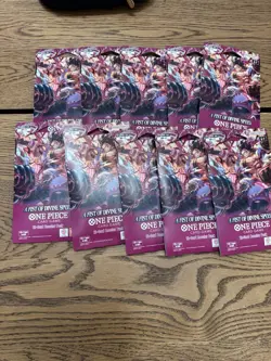 One Piece OP-11 a Fist of Divine Speed 10x Sleeved Booster Pack - Image 1