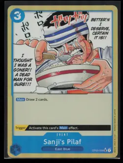 Sanji's Pilaf (Textured Foil) OP03-056 One Piece Premium Booster -The Best- NM - Image 1