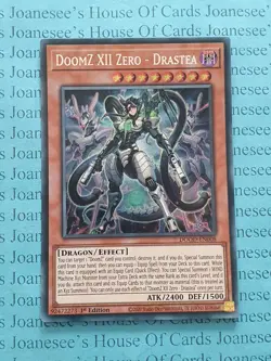 DOOD-EN008 DoomZ XII Zero - Drastea Secret Rare Yu-Gi-Oh Card 1st New - Image 1
