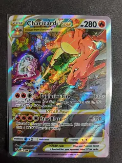Pokemon TCG Charizard VSTAR SWSH262 Sword & Shield Promo Card Holo NM Condition - Image 1