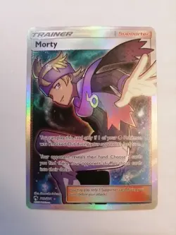 Morty - 212/214 - Pokemon Lost Thunder Sun & Moon Full Art Ultra Rare Card NM - Image 1