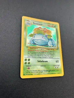 Pokemon TCG: Venusaur 15/102 Holo Rare base set WOTC 1999 Vintage Card - Image 2