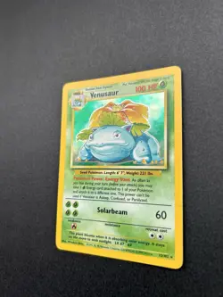 Pokemon TCG: Venusaur 15/102 Holo Rare base set WOTC 1999 Vintage Card - Image 3