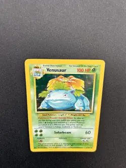 Pokemon TCG: Venusaur 15/102 Holo Rare base set WOTC 1999 Vintage Card - Image 4