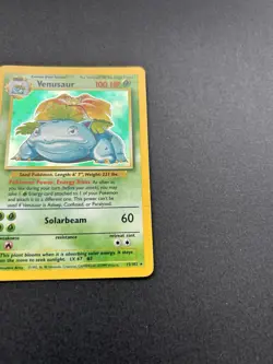 Pokemon TCG: Venusaur 15/102 Holo Rare base set WOTC 1999 Vintage Card - Image 5