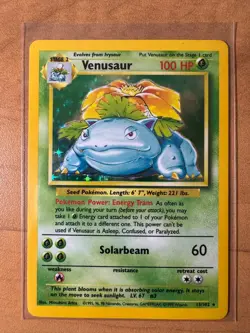 Venusaur - Base Set - LP - 15/102 - Holo Foil Rare - Pokemon TCG - Image 1