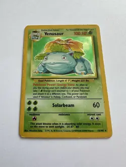 🍃 Pokemon TCG Venusaur Base Set Holo 15/102 Rare Unlimited Good Condition ✨ - Image 1