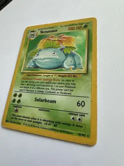 🍃 Pokemon TCG Venusaur Base Set Holo 15/102 Rare Unlimited Good Condition ✨ - Image 3