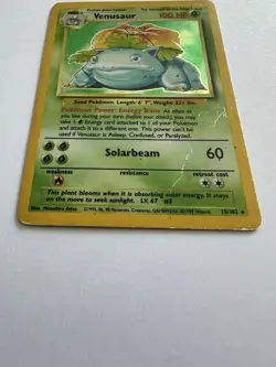 🍃 Pokemon TCG Venusaur Base Set Holo 15/102 Rare Unlimited Good Condition ✨ - Image 4