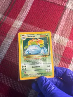 Venusaur 15/102 Base Set Holo Rare Heavily Played Pokemon TCG Card - Image 3