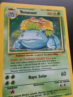 Pokemon TCG Venusaur Base Set 15/102 Holo Rare LP Spanish WOTC - Image 3