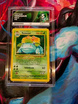 Pokemon TCG - Ace 5 Venusaur 15/102 Base Set Holo Rare - Image 1