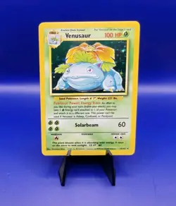 Venusaur 15/102 Base Set Holo Rare Pokemon Card 1999 WOTC TCG Vintage Pokemon - Image 1