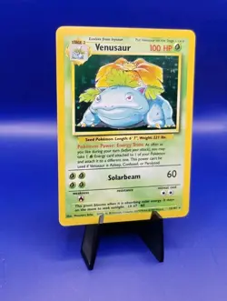Venusaur 15/102 Base Set Holo Rare Pokemon Card 1999 WOTC TCG Vintage Pokemon - Image 3