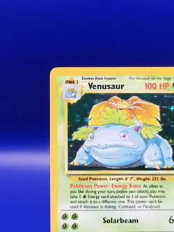 Venusaur 15/102 Base Set Holo Rare Pokemon Card 1999 WOTC TCG Vintage Pokemon - Image 4