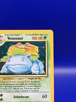 Venusaur 15/102 Base Set Holo Rare Pokemon Card 1999 WOTC TCG Vintage Pokemon - Image 5