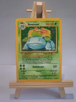 Venusaur 15/102 Pokemon Card TCG Base Set Unlimited Holo - Image 1