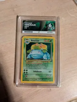 Venusaur 15/102 Holo Base Set Ace 6 EX-MT - Pokemon TCG - Image 1