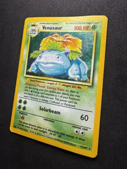Pokemon TCG Venusaur Base Set 15/102 Holo Unlimited Holo Rare - Image 2