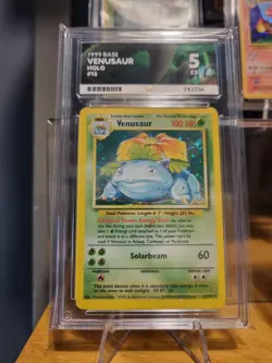 Venusaur 15/102 Holo Base Set 1999 WOTC – ACE 5 Graded – Pokemon TCG - Image 1
