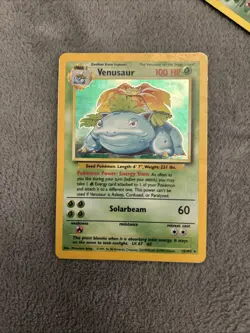 Pokemon TCG Venusaur Holo Rare Card Base Set 15/102 - Image 1