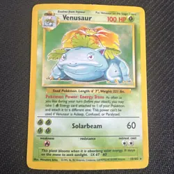 Pokemon TCG Venusaur Holo 15/102 Base Set Rare 1999 Mitsuhiro Arita - Image 1