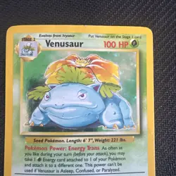 Pokemon TCG Venusaur Holo 15/102 Base Set Rare 1999 Mitsuhiro Arita - Image 2