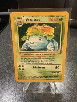 Pokemon TCG Venusaur Holo - Base Set 15/102 LP (Great condition see pics) - Image 1