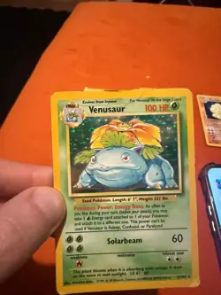 Pokemon TCG Venusaur Holo Card Base Set 15/102 - Image 1