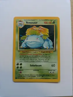 Pokemon TCG Venusaur Holo Card Base Set 15/102 - Image 1