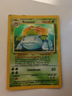 Pokemon TCG Venusaur Holo – Base Set 15/102 – 1999 WOTC – Heavily Played - Image 1