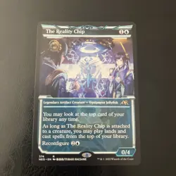 1 x The Reality Chip - Showcase - Kamigawa: Neon Dynasty - NM-Mint - MTG - Image 1